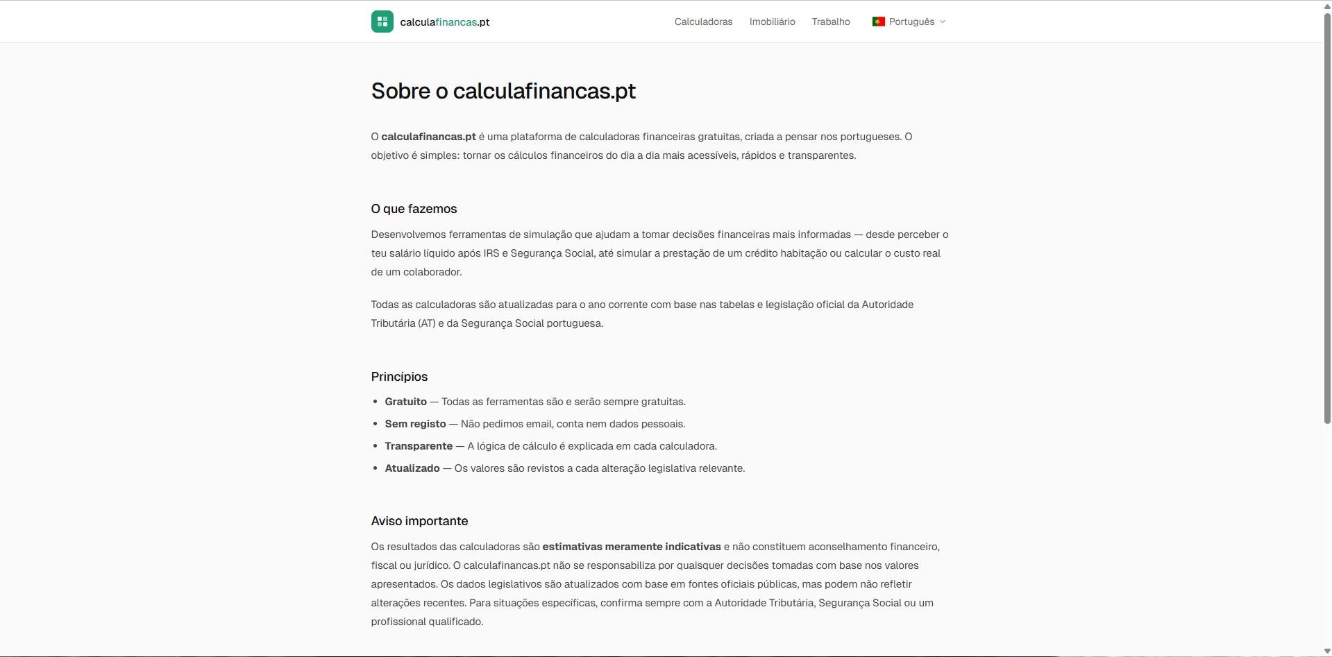 CalculaFinanças 3